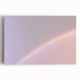 Rainbow Gradient Nature-Inspired Abstract Wall Art with Soft Tones
