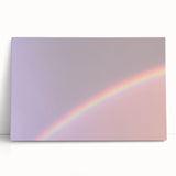 Rainbow Gradient Nature-Inspired Abstract Wall Art with Soft Tones