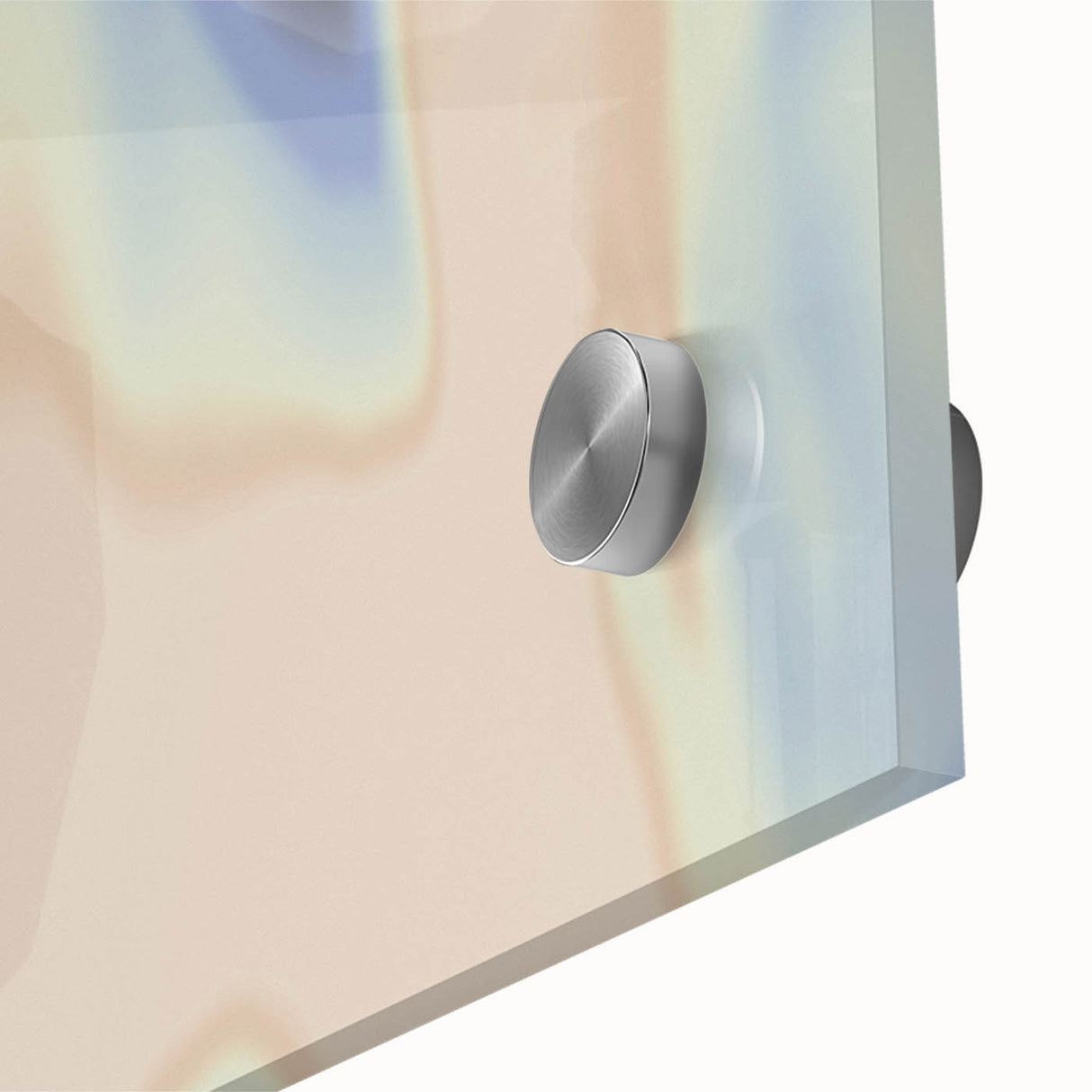 Nature-Inspired Abstract Gradient Wall Art with Blue and Beige Hues
