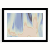 Nature-Inspired Abstract Gradient Wall Art with Blue and Beige Hues