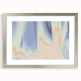 Nature-Inspired Abstract Gradient Wall Art with Blue and Beige Hues