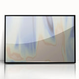 Nature-Inspired Abstract Gradient Wall Art with Blue and Beige Hues
