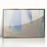 Nature-Inspired Abstract Gradient Wall Art with Blue and Beige Hues
