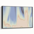 Nature-Inspired Abstract Gradient Wall Art with Blue and Beige Hues
