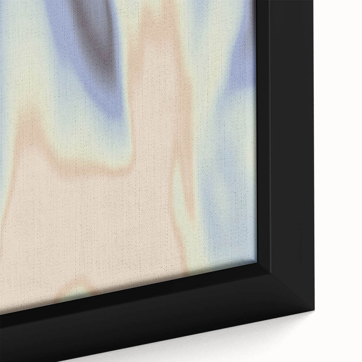 Nature-Inspired Abstract Gradient Wall Art with Blue and Beige Hues