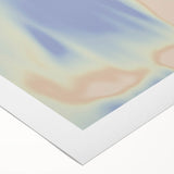 Nature-Inspired Abstract Gradient Wall Art with Blue and Beige Hues