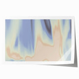 Nature-Inspired Abstract Gradient Wall Art with Blue and Beige Hues
