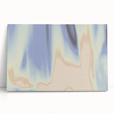 Nature-Inspired Abstract Gradient Wall Art with Blue and Beige Hues