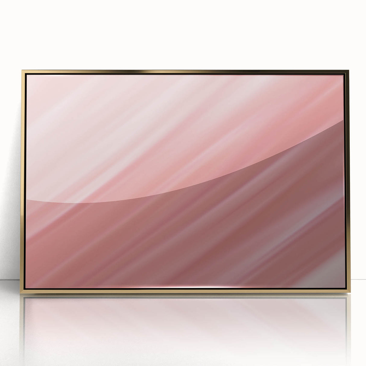Nature-Inspired Grainy Gradient Wall Art in Soft Pink Tones