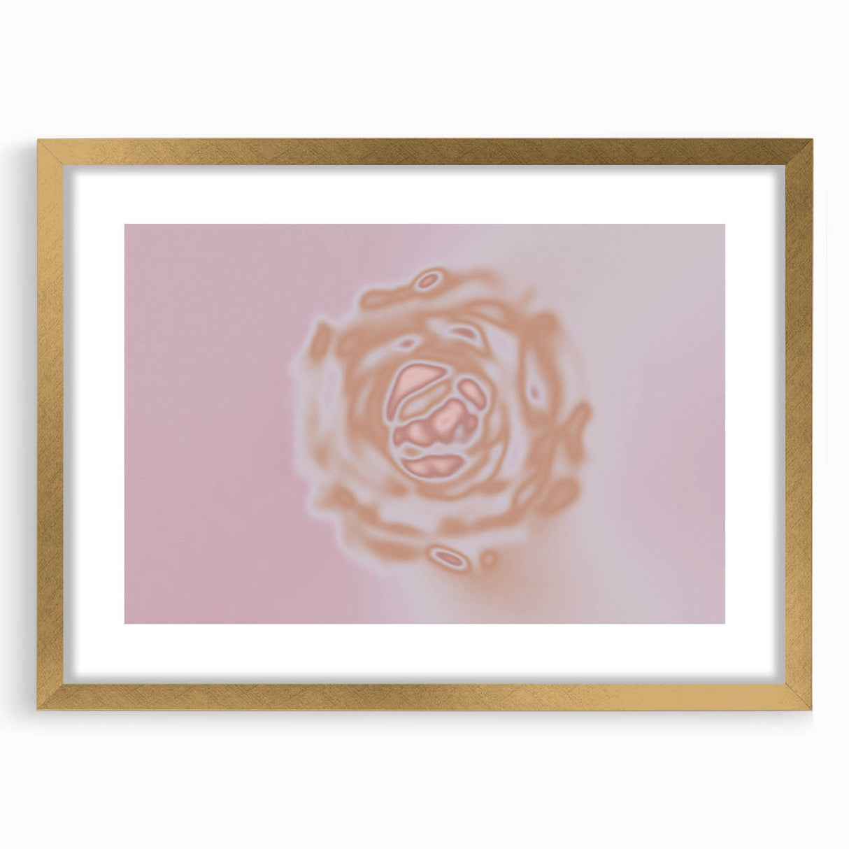 Abstract Floral Nature-Inspired Gradient Art with Soft Earthy Tones