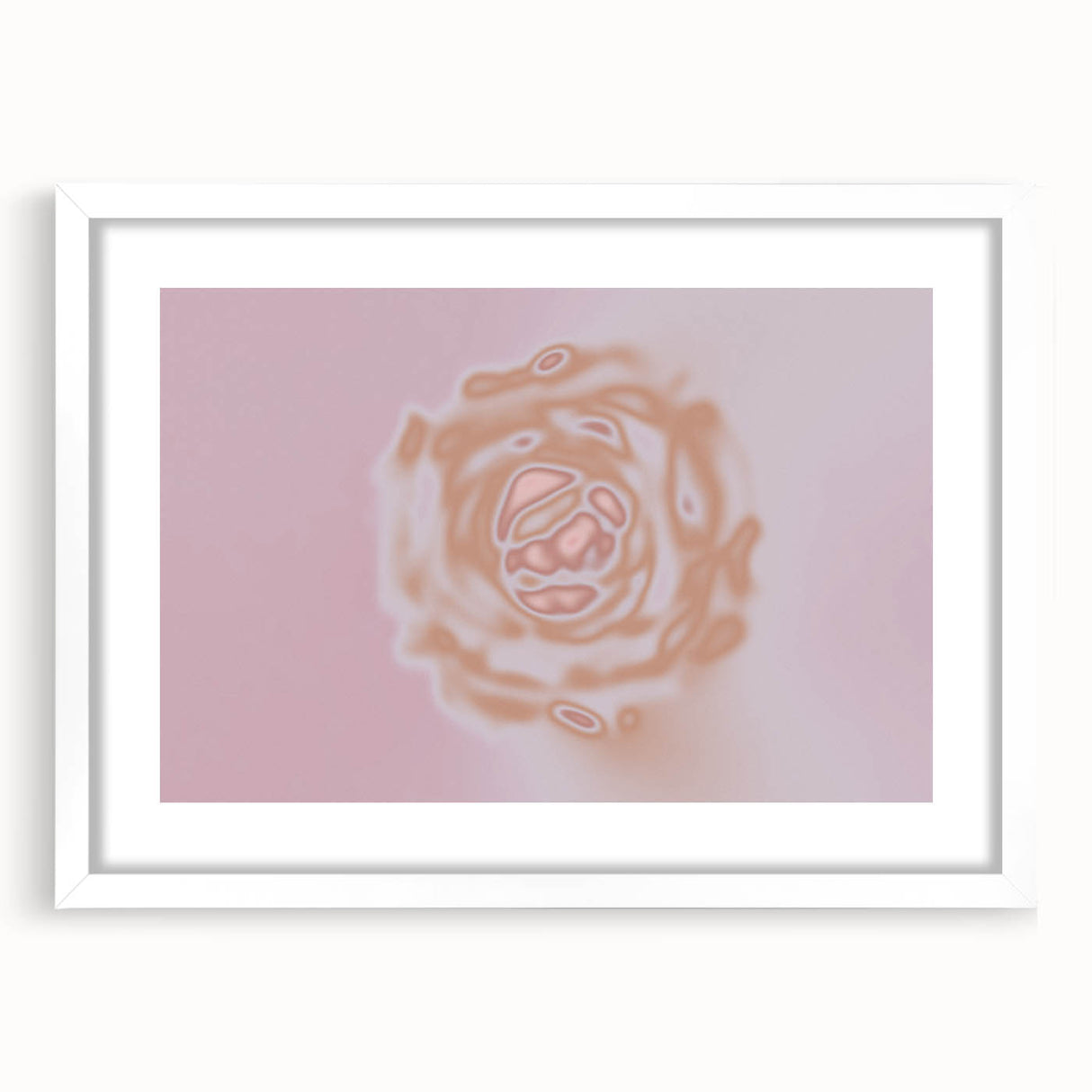 Abstract Floral Nature-Inspired Gradient Art with Soft Earthy Tones