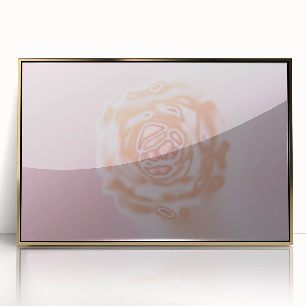 Abstract Floral Nature-Inspired Gradient Art with Soft Earthy Tones