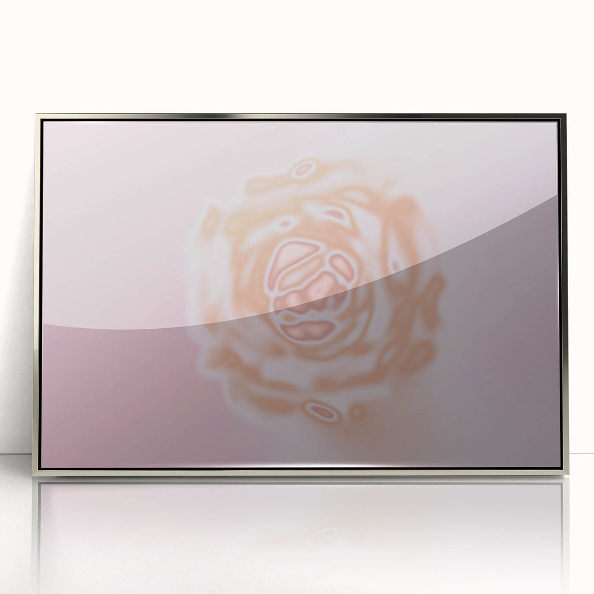 Abstract Floral Nature-Inspired Gradient Art with Soft Earthy Tones