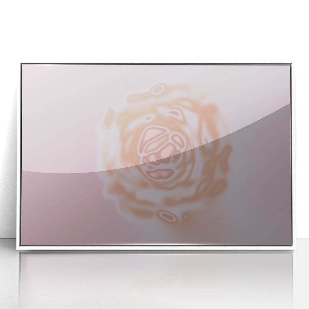 Abstract Floral Nature-Inspired Gradient Art with Soft Earthy Tones