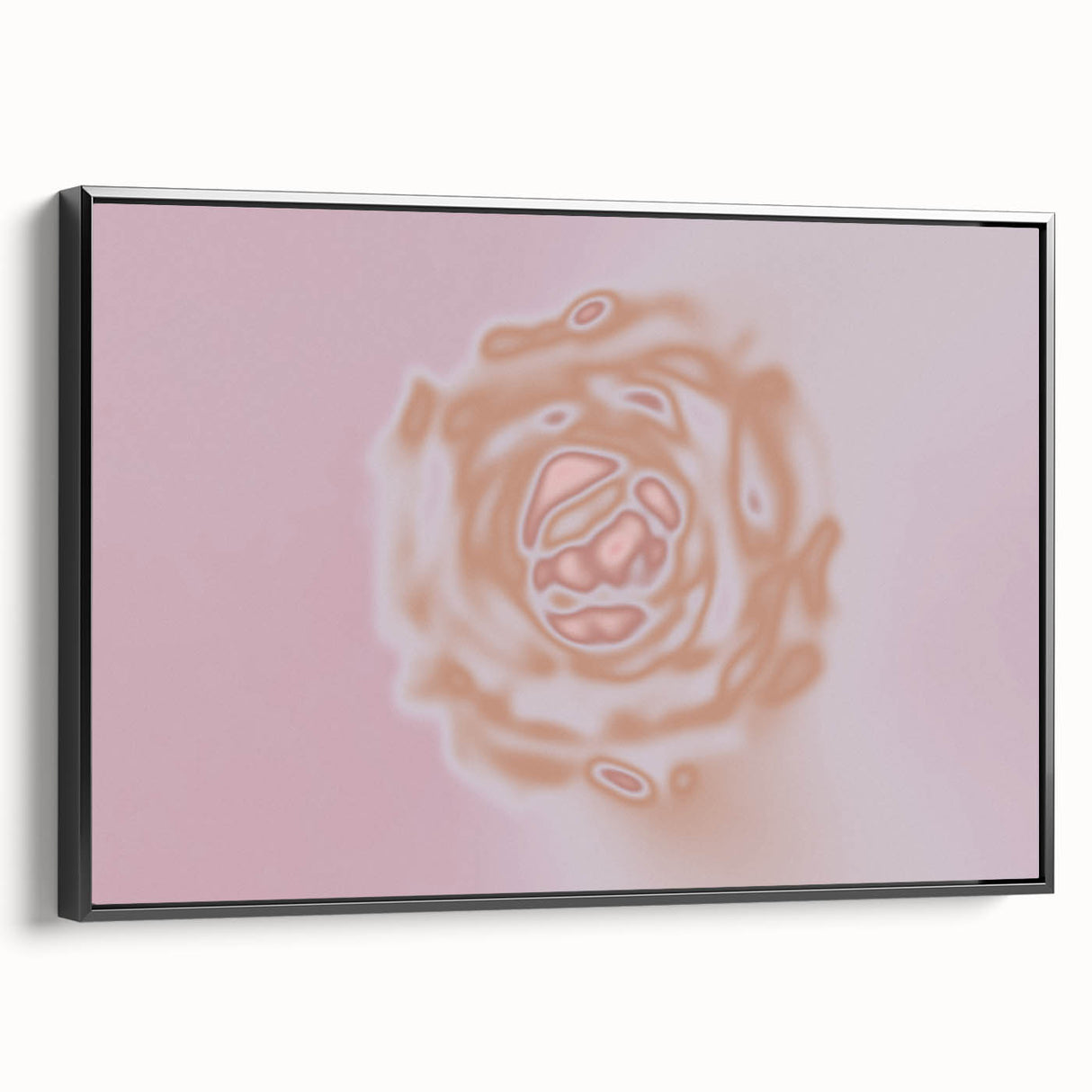 Abstract Floral Nature-Inspired Gradient Art with Soft Earthy Tones
