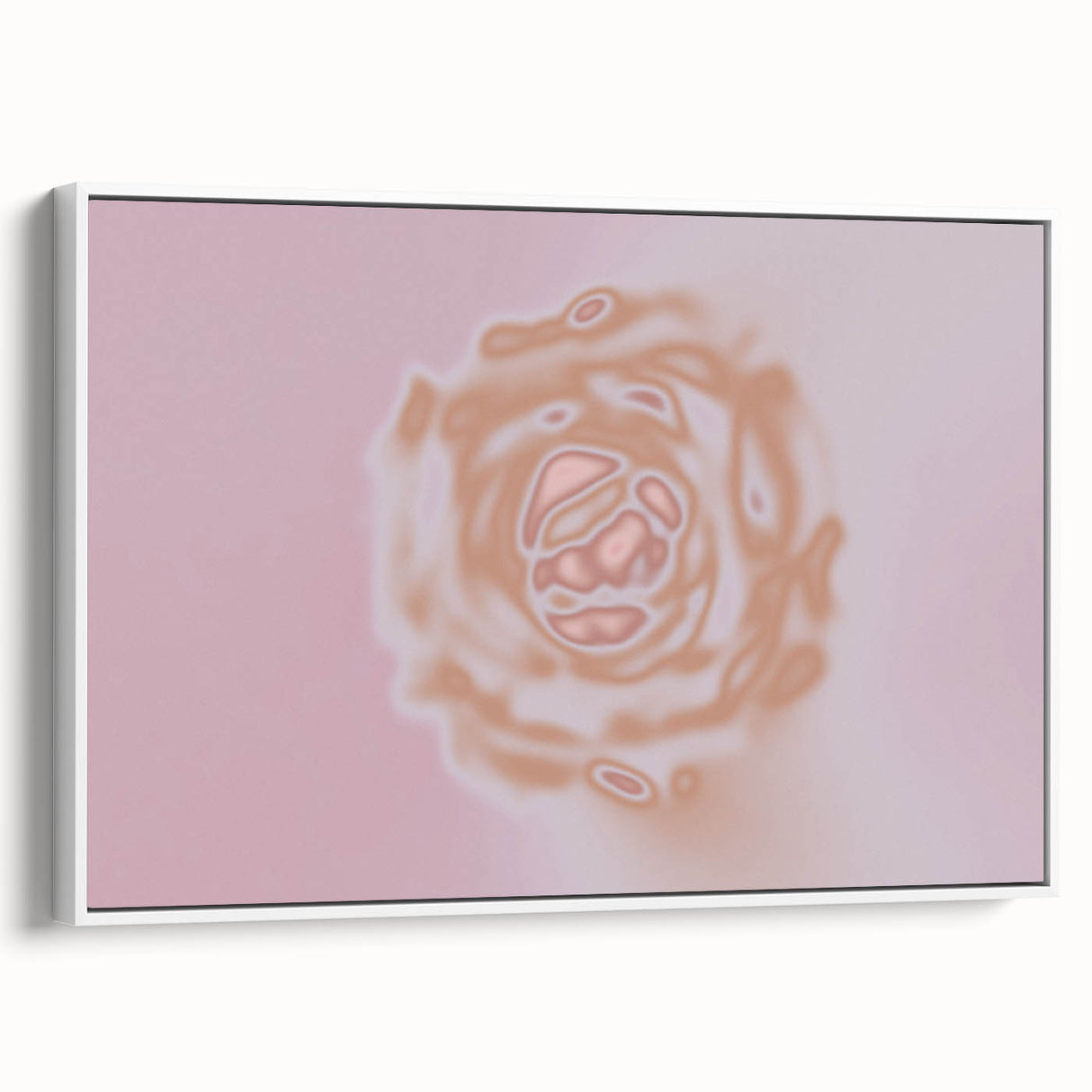 Abstract Floral Nature-Inspired Gradient Art with Soft Earthy Tones