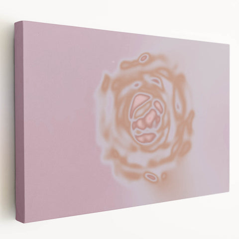 Abstract Floral Nature-Inspired Gradient Art with Soft Earthy Tones