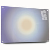 Nature-Inspired Abstract Gradient Wall Art with Soft Sunburst Tones