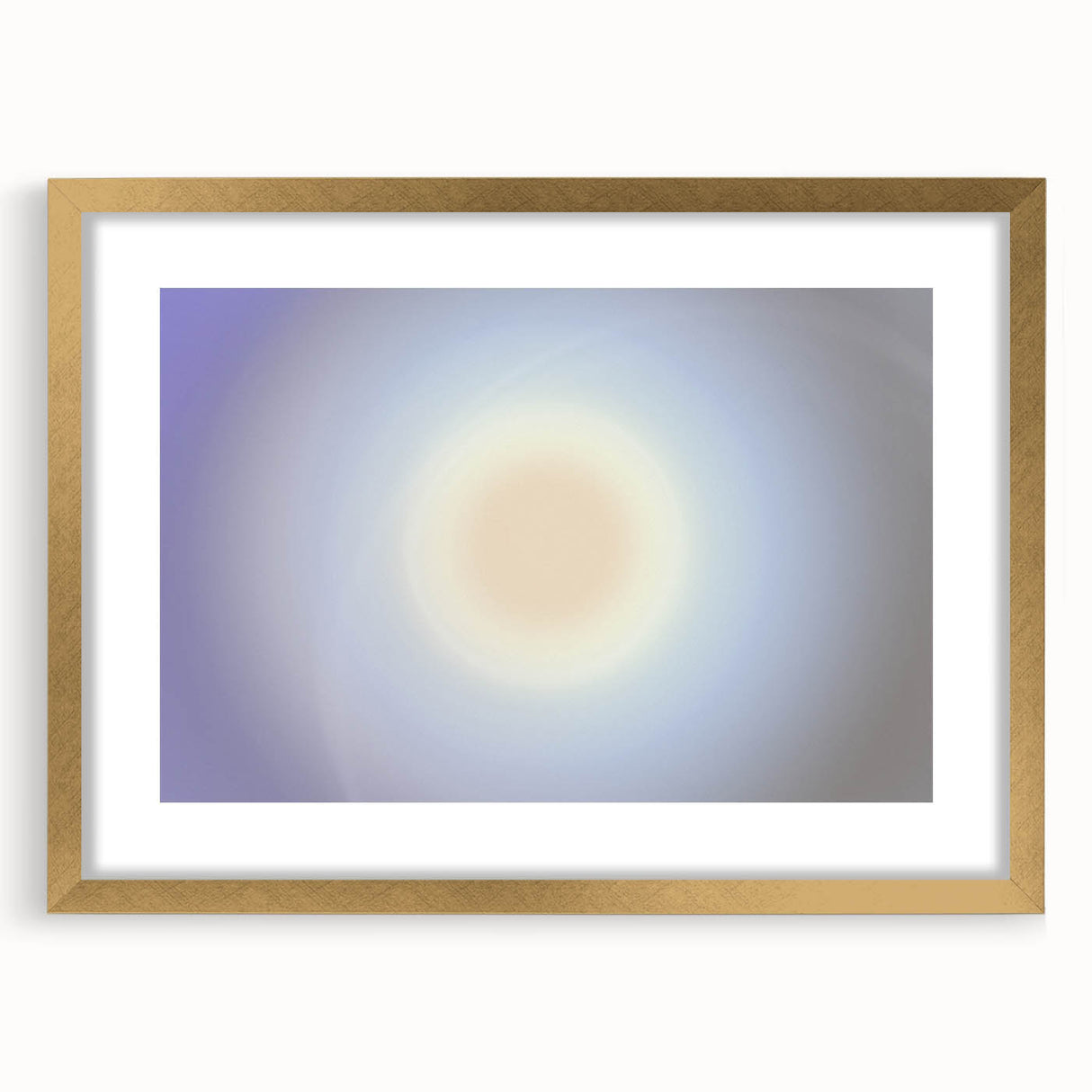 Nature-Inspired Abstract Gradient Wall Art with Soft Sunburst Tones