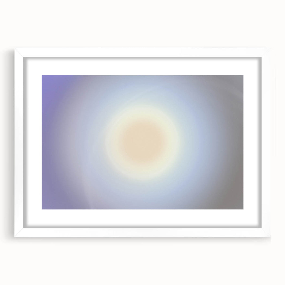 Nature-Inspired Abstract Gradient Wall Art with Soft Sunburst Tones