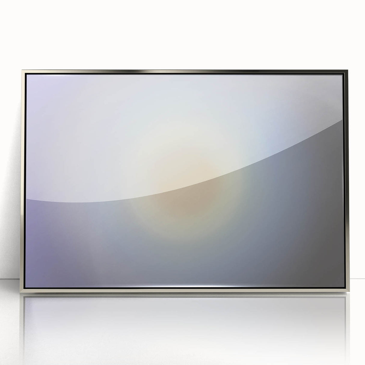 Nature-Inspired Abstract Gradient Wall Art with Soft Sunburst Tones
