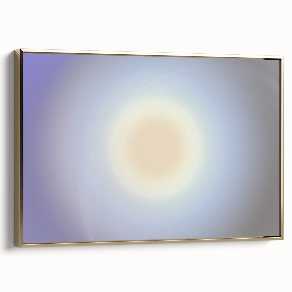 Nature-Inspired Abstract Gradient Wall Art with Soft Sunburst Tones