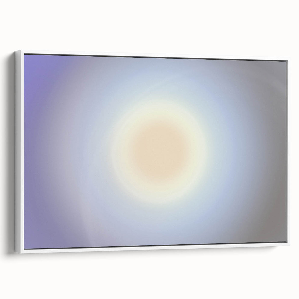 Nature-Inspired Abstract Gradient Wall Art with Soft Sunburst Tones