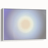 Nature-Inspired Abstract Gradient Wall Art with Soft Sunburst Tones