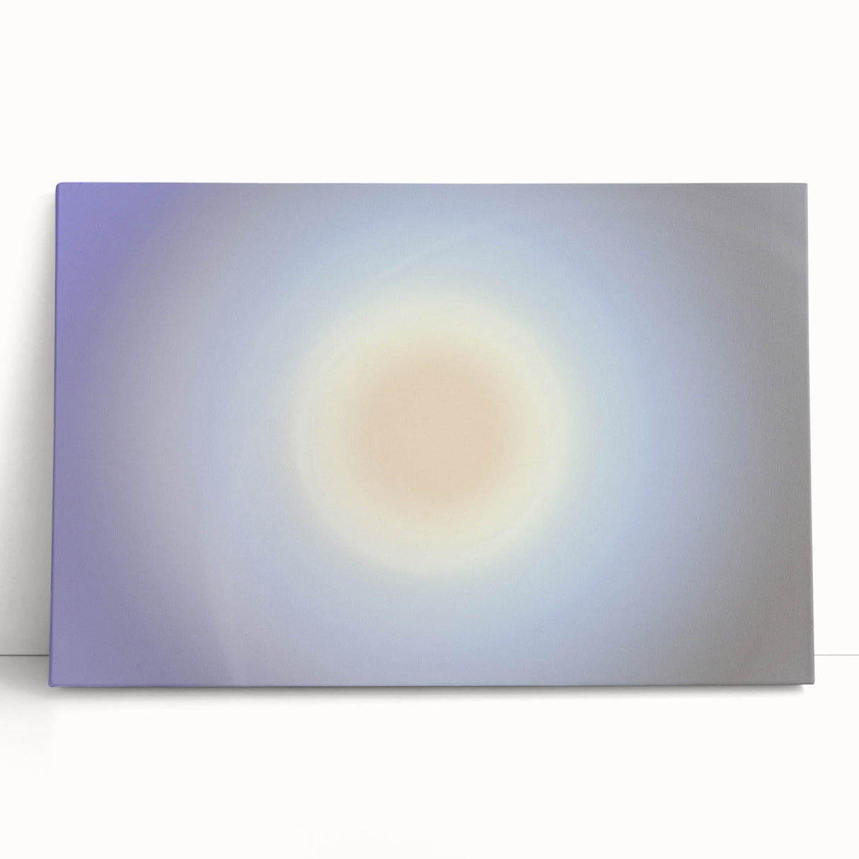 Nature-Inspired Abstract Gradient Wall Art with Soft Sunburst Tones