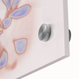 Abstract Floral Nature-Inspired Gradient Art with Soft Blue Petals