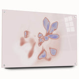 Abstract Floral Nature-Inspired Gradient Art with Soft Blue Petals