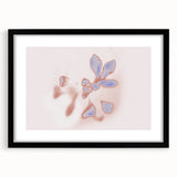 Abstract Floral Nature-Inspired Gradient Art with Soft Blue Petals