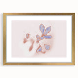 Abstract Floral Nature-Inspired Gradient Art with Soft Blue Petals