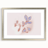 Abstract Floral Nature-Inspired Gradient Art with Soft Blue Petals