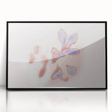 Abstract Floral Nature-Inspired Gradient Art with Soft Blue Petals