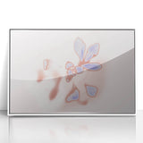 Abstract Floral Nature-Inspired Gradient Art with Soft Blue Petals