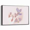 Abstract Floral Nature-Inspired Gradient Art with Soft Blue Petals