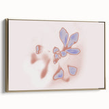 Abstract Floral Nature-Inspired Gradient Art with Soft Blue Petals