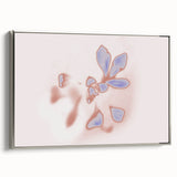 Abstract Floral Nature-Inspired Gradient Art with Soft Blue Petals