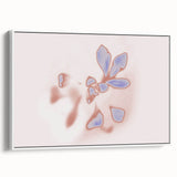 Abstract Floral Nature-Inspired Gradient Art with Soft Blue Petals