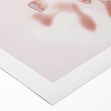 Abstract Floral Nature-Inspired Gradient Art with Soft Blue Petals