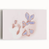 Abstract Floral Nature-Inspired Gradient Art with Soft Blue Petals