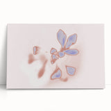 Abstract Floral Nature-Inspired Gradient Art with Soft Blue Petals