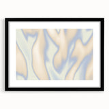 Abstract Nature-Inspired Gradient Wall Art with Beige and Blue Hues