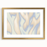 Abstract Nature-Inspired Gradient Wall Art with Beige and Blue Hues
