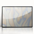 Abstract Nature-Inspired Gradient Wall Art with Beige and Blue Hues