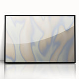 Abstract Nature-Inspired Gradient Wall Art with Beige and Blue Hues