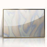 Abstract Nature-Inspired Gradient Wall Art with Beige and Blue Hues