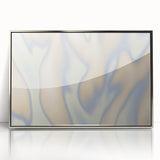 Abstract Nature-Inspired Gradient Wall Art with Beige and Blue Hues