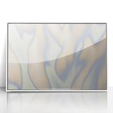 Abstract Nature-Inspired Gradient Wall Art with Beige and Blue Hues